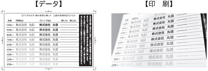 アミでの文字・線の表現