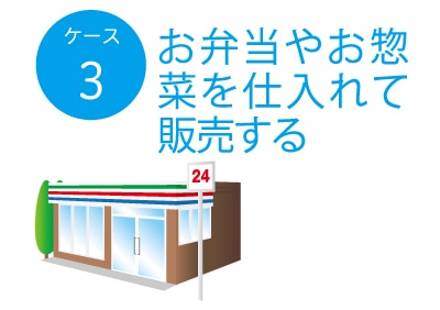 お弁当やお惣菜を入れて販売する