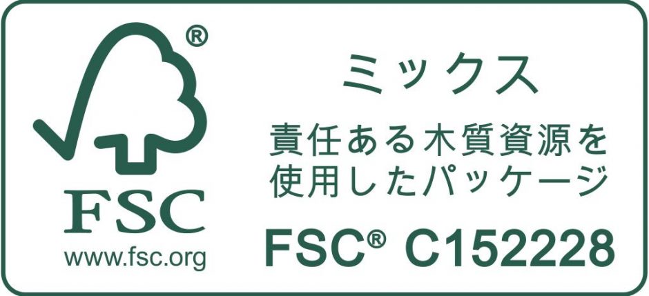 FSC C152228 MIX Packaging Landscape GreenOnWhite r UgDSL1 at 環境保全と社会貢献の周知